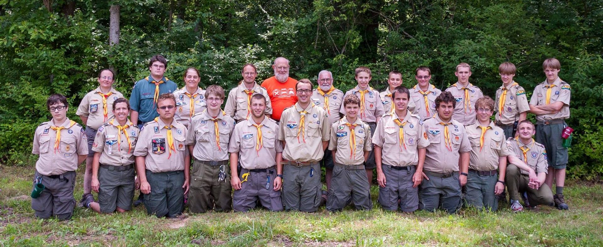 Scouts at a camp